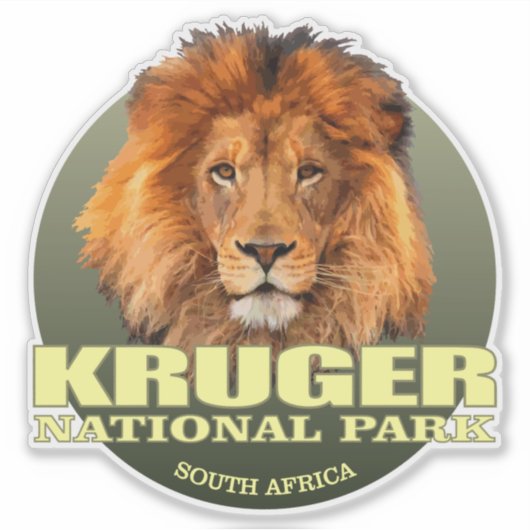 Krüger NP (Lion) WT Aufkleber (Vorderseite)