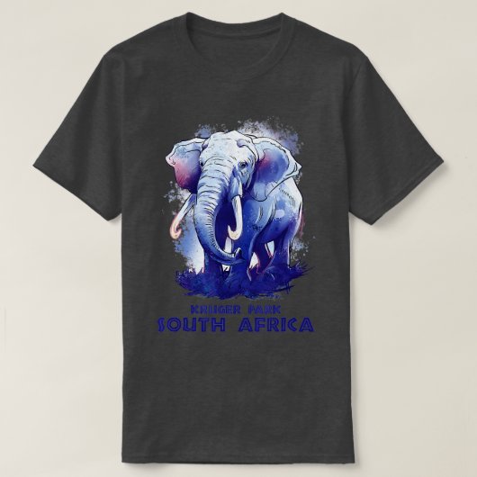 Kruger Park South Africa Safari National Park Game T-Shirt (Design vorne)