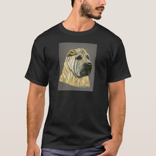 Kruger - Shar Pei Dog Art T-Shirt (Vorderseite)