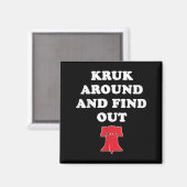 Kruk um und finde heraus magnet (Vorderseite/Rückseite)
