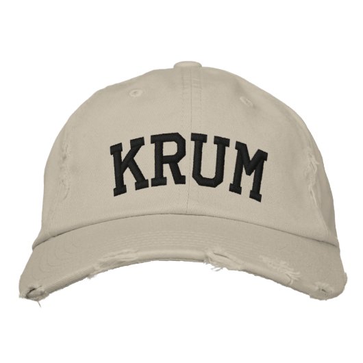 Krum Stickerhut Bestickte Kappe (Vorderseite)