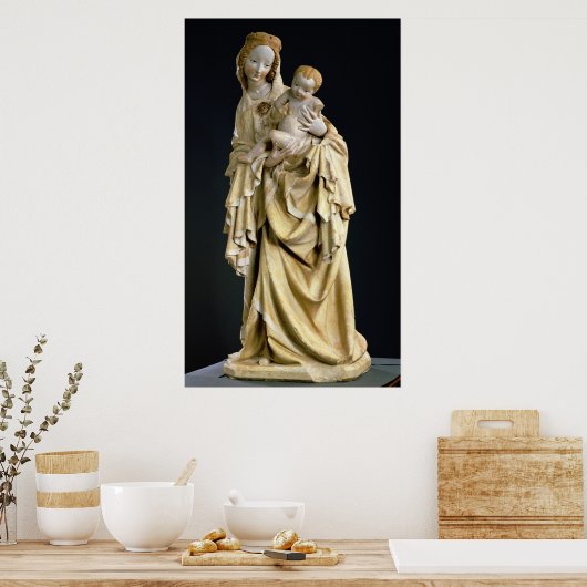 Krumauer Madonna, um 1400 Poster (Küche)