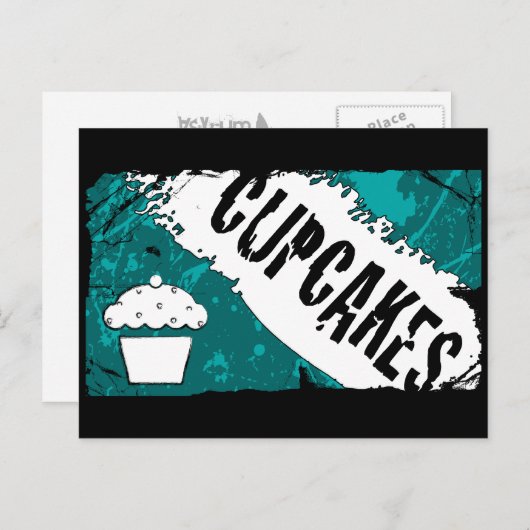 Krümelkuchen Postkarte (Vorne/Hinten)