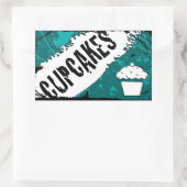 Krümelkuchen Rechteckiger Aufkleber (Tasche)