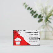 Krümelkuchen Visitenkarte (Stehend Vorderseite)