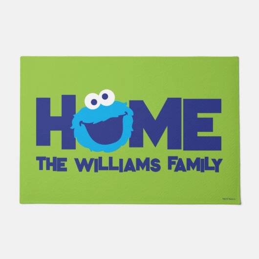 Krümelmonster Face Fußmatte (Vorderseite)