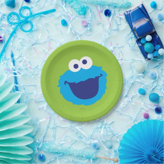 Krümelmonster Face Pappteller (Party)