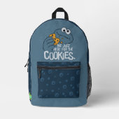 Krümelmonster Just Here for the Cookies Bedruckter Rucksack (Vorderseite)