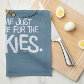 Krümelmonster Just Here for the Cookies Geschirrtuch (Viertel Falte)