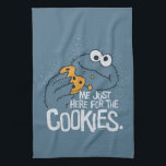 Krümelmonster Just Here for the Cookies Geschirrtuch<br><div class="desc">Cookie Monster nimmt einen großen Chomp aus seiner Lieblings-Leckerei! | © 2023 Sesame Workshop. www.sesamestreet.org</div>