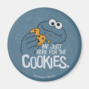 Krümelmonster Just Here for the Cookies Magnet