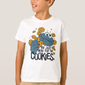 Krümelmonster Just Here for the Cookies T-Shirt (Vorderseite)