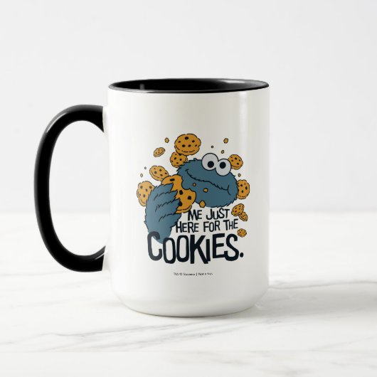 Krümelmonster Just Here for the Cookies Tasse (Links)