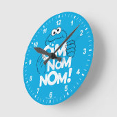 Krümelmonster Om Name | Runde Wanduhr (Winkel)