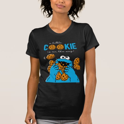 Krümelmonster Schwangerschaft/Kinderankündigung T-Shirt (Vorderseite)