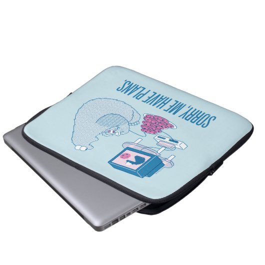 Krümelmonster Sorry, Laptopschutzhülle (Vorne Knopf)