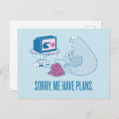 Krümelmonster Sorry, Postkarte (Vorne/Hinten)