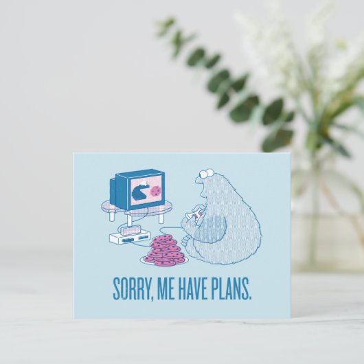 Krümelmonster Sorry, Postkarte (Stehend Vorderseite)