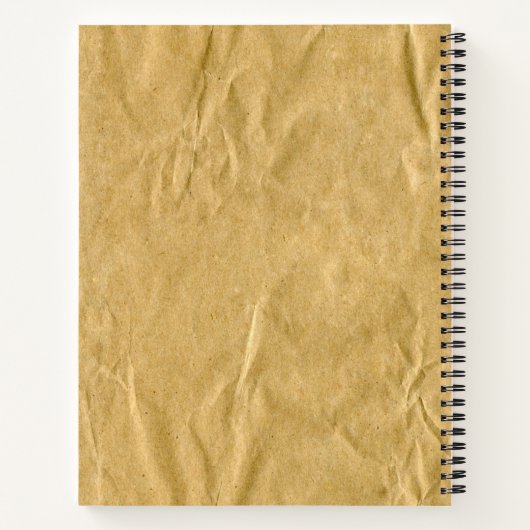 Krümelpappe Textur Notizblock (Rückseite)