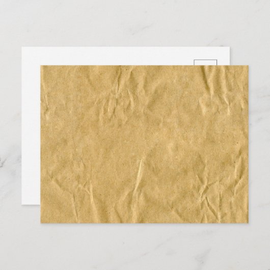 Krümelpappe Textur Postkarte (Vorne/Hinten)