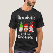 Krumkake With My Gnomies - Norwegian Waffle Cookie T-Shirt (Vorderseite)