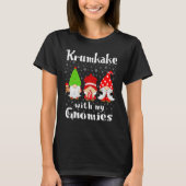 Krumkake With My Gnomies - Norwegian Waffle Cookie T-Shirt (Vorderseite)