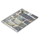 Krummeln Ziegelwand Soft Grunge Notizblock (Linke Seite)