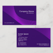 Krümmer - Schattierungen von Lila Visitenkarte (Vorne/Hinten)