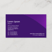 Krümmer - Schattierungen von Lila Visitenkarte (Rückseite)