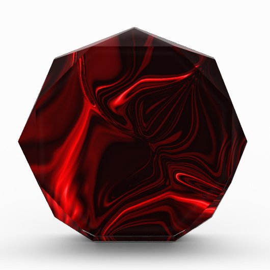 Krümmer und Wellen hellrot, dunkler Hintergrund? Fotoblock (Vorderseite)