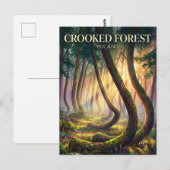 Krummer Wald Polen Postkarte (Vorne/Hinten)