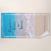 Krümmer Waves Strandtuch (Vorderseite)