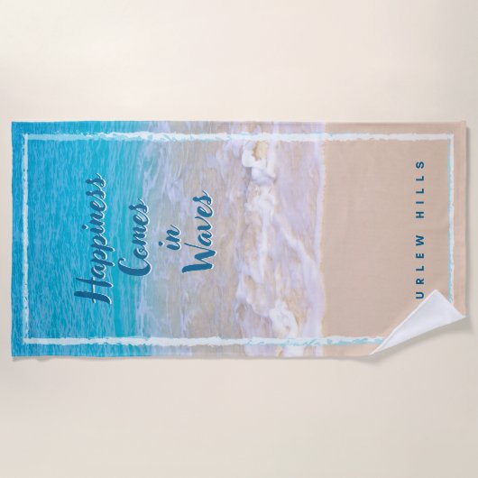 Krümmer Waves Strandtuch (Vorderseite)