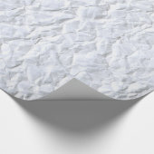 Krummer Weißpapier Textur Geschenkpapier (Ecke)