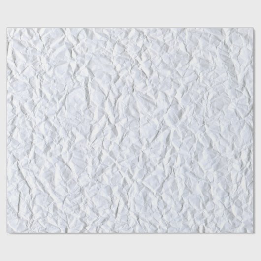 Krummer Weißpapier Textur Geschenkpapier (Flach)