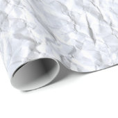 Krummer Weißpapier Textur Geschenkpapier (Rolleneckpunkt)