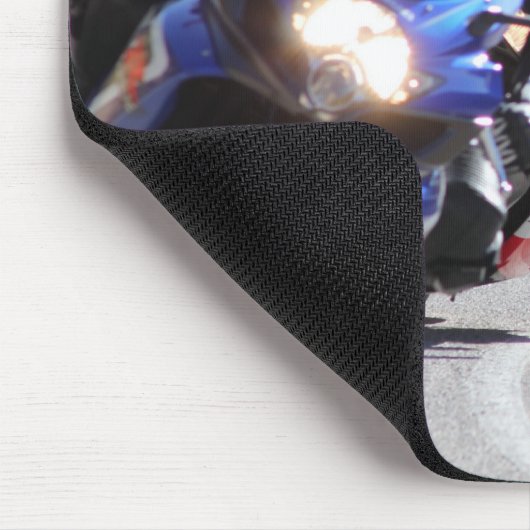 krummes Motorrad Mousepad (Ecke)