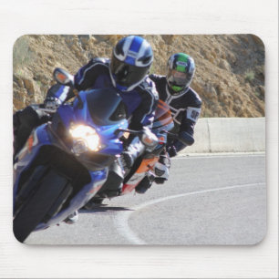 krummes Motorrad Mousepad