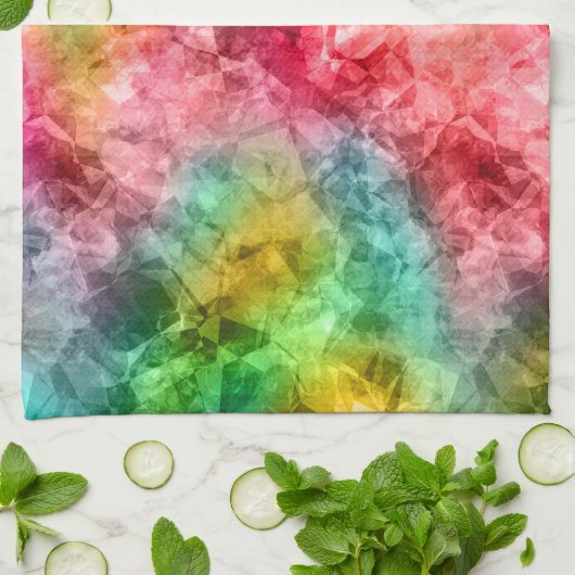 Krummlinge tropische Textur Handtuch (Gefaltet)