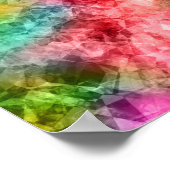Krummlinge tropische Textur Poster (Ecke)