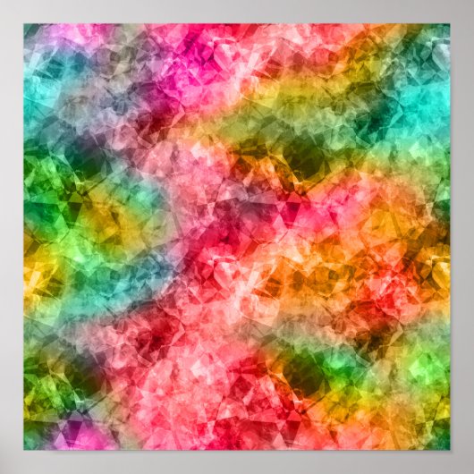 Krummlinge tropische Textur Poster (Vorne)