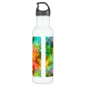 Krummlinge tropische Textur Trinkflasche (Rückseite)