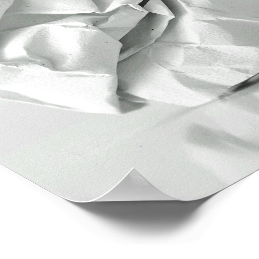 Krummpapier-Ball-Poster Poster (Ecke)