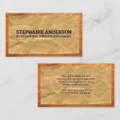 Krummpapier | Holzgrenze Visitenkarte (Vorne/Hinten)