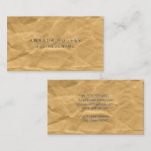 Krummpapier Visitenkarte (Vorne/Hinten)