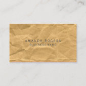 Krummpapier Visitenkarte (Vorderseite)