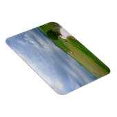 Krümmte Straße in Richtung eines Zielmagnet-Rechte Magnet (Rechte Seite)