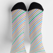 Krümmung des mehrfarbigen Streifens Socken (Oben)