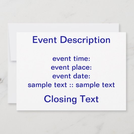 Krümmung Einladung (Rückseite)