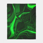 Krümmungen oder Wellen grün metallisch, tief dunke Fleecedecke (Vorderseite)